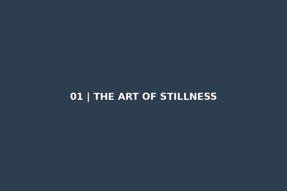 The Art of Stillness: Redefining Modern Luxury