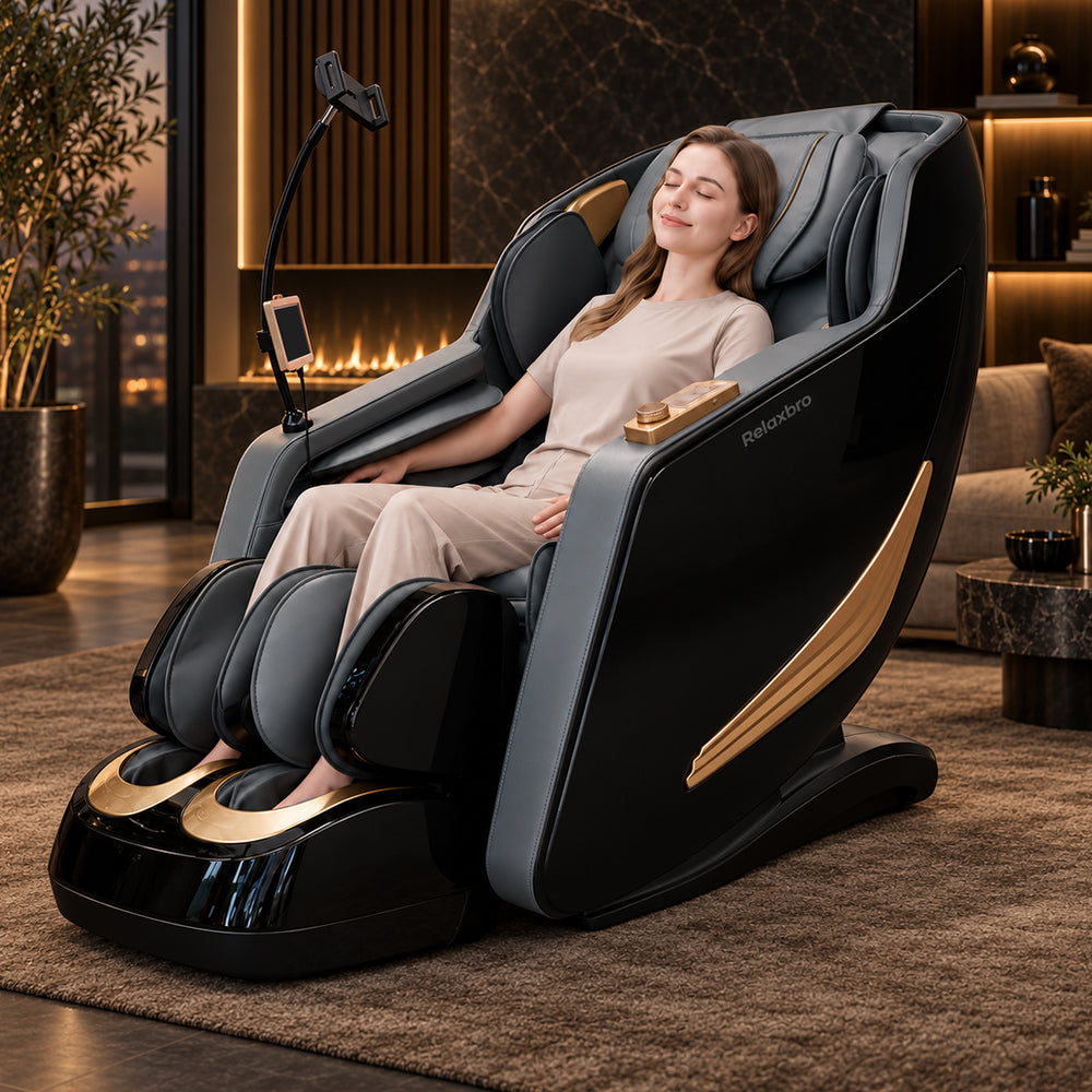 松胜MX650按摩椅|135cm长导轨·腰肩双热敷·4D机芯·AI按摩算法